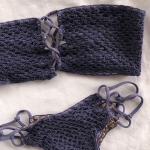 Acacia Swimwear Crochet Set in Lavender